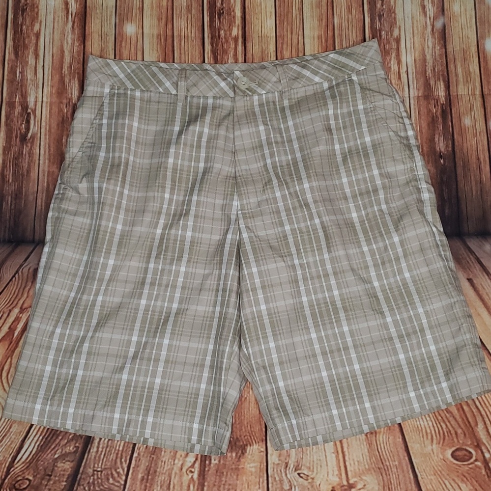 Men's Ashworth Plaid Golf Shorts Size 34W